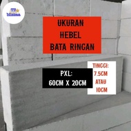 Hebel 1 Kubik Bata Ringan Hebel 7.5cm / 10cm Eceran 1 Kubik 1m3 - 7.5cm, 1 Kubik