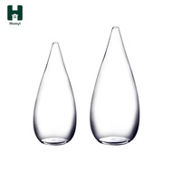 Homyl Glass Vases Flowers Fireplace Cabinet Nordic Style Clear Plant Pot Bouquet Holder for Decorati