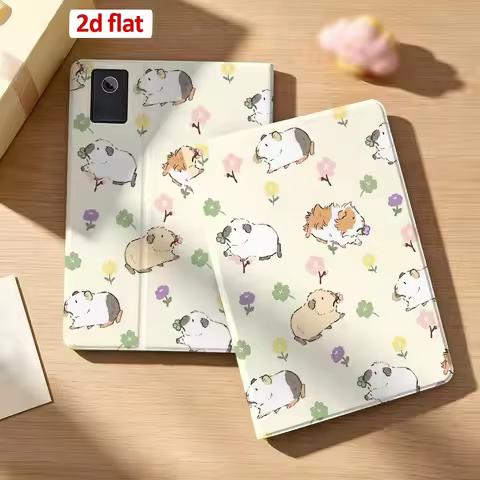 Guinea Pig Floral Pattern For Lenovo Xiaoxin Pad 11 P11 P12 Gen 2 Pro Plus Idea Tab GT 5G Pen Tray T