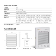 ล่าสุด Orsen by Eloop E63 แบตสำรอง 20000mAh ชาร์จเร็ว PD 100W Type C Super Chargeสามารถชาร์จ MacBook