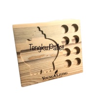 Diffuser and Essential Oil Rack - 8 slot Owl base