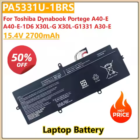 For Toshiba Dynabook Portege A40-E A40-E-1D6 X30L-G X30L-G1331 A30-E A30-E-174 A30-G Laptop Battery 