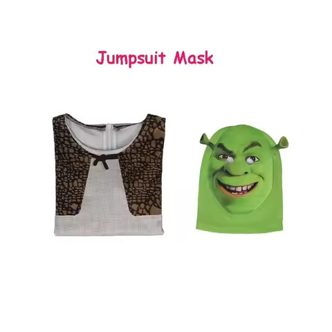 【MUMU】Princess Fiona Cosplay Costume Anime Shrek Wife Green Fiona Cos Dress Outfit For Women Kid Hal