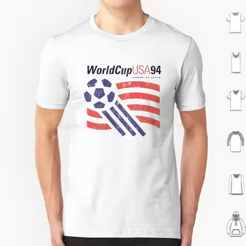 Usa Wc 94 T Shirt Cotton Men Women DIY Print 94 Cup 1994 1994 Soccer Football Usa America
