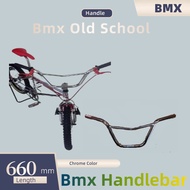 Bicycle Steel BMX Chrome Handlebar 660mm(LH)