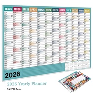 2026 Year Calendar Planner Daily Planner Schedule English Calendar Wall Hanging Calendar
