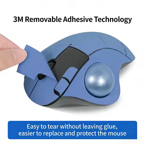 Logitech Ergo M575 Mouse Grip Tape Full Coverage Non Slip Sweat Absorbent Lizard Skin Handmade Profe