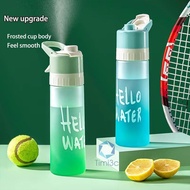 Botol Sembur Air Botol Plastik 650ml Kapasiti Besar Minuman Air Minum Mudah Alih Sukan Gym Luaran Hi