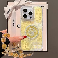 Lucky 3D Rotatable Diamond Gold Phone Case For Vivo Y04 Y29 Y39 Y20 Y21 Y36 Y19S Y20i Y11 Y12 Y15 Y1