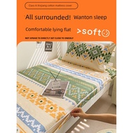 Pure Cotton Mattress Cover Student Dormitory All-Inclusive Zipper Style Bed Sheet 90x190 Cotton Anti