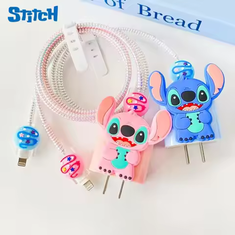 Anime Lilo Stitch Iphone Ipad Charger Case Cover Cable Protector 18W/20W for Apple 15 16 Mobile Phon