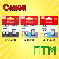 [ORIGINAL] CANON PG47 / PG 47/ PG-47 BLACK / CL57 / CL-57 / CL 57 COLOR / CL57S CL-57S INK CARTRIDGE
