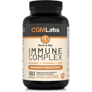 Immune Complex Once A Day - Vitamin C 900mg, Vitamin D3 2500IU, Zinc 25mg in Single Serving - 180 Ca