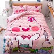 kakao friends 春值 床單套裝 床上用品 ryan apeach 屁桃 四件套 床笠 枕頭 桃子