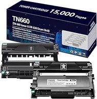 EWJUEZS 15,000 Pages No Need to Replace Compatible 1-Pack TN660 TN-660 High-Yield Toner Cartridge Bl