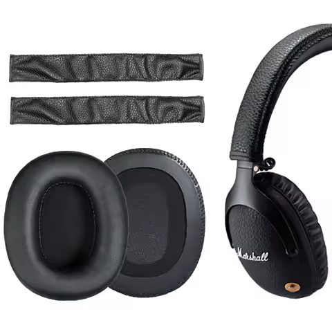 High Quality Ear Pads Cushion For Marshall monitor Headphones Replacement Earpads Soft Leather Cover