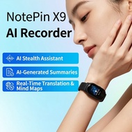 NotePin X9 AI Smart Voice Recorder HD Recording Voice to Text AI Transfer Summary Meeting Record Cap