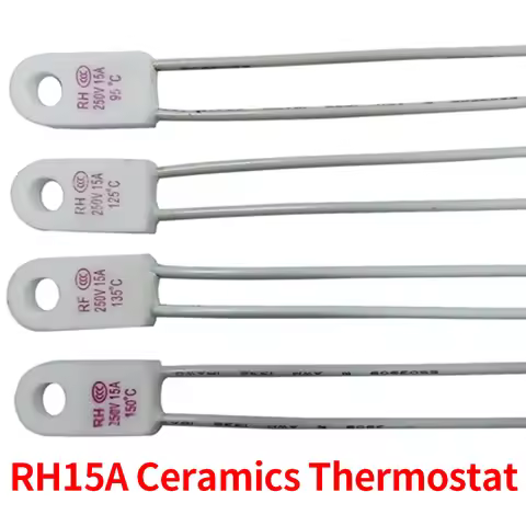 2/5/10PCS RH-15A 250V 95C 115C 125C 130C 135C 150C 180C 230C 240C degree Ceramic Temperature Fuse Ov