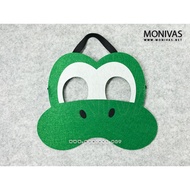 Yoshi Dinosaur Face Mask Super Mario Roleplaying Cosplay Party Supplies