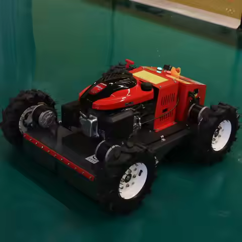 550mm Tracked Remote Control Lawn Mower - Petrol Driven, 550mm 7HP, Suitable for Jungle, Scrub and A