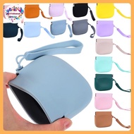 AY Silicone Coin Purse Keychain Small Silicone Pouch Wired Earbud Case 10x8cm/3.94x3.15 Inches Coin 