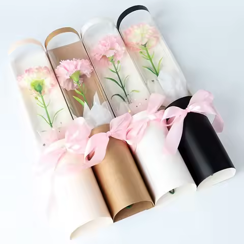 Hug Bucket Bouquet Box Rose Single Box Artificial Flowers Roses Bouquet Flowers Creative Valentine's