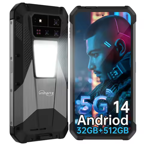 Unihertz Shark 3 by 8849 Rugged Smartphone android 14 3K AMOLED Display 32GB RAM 512GB ROM Dimensity