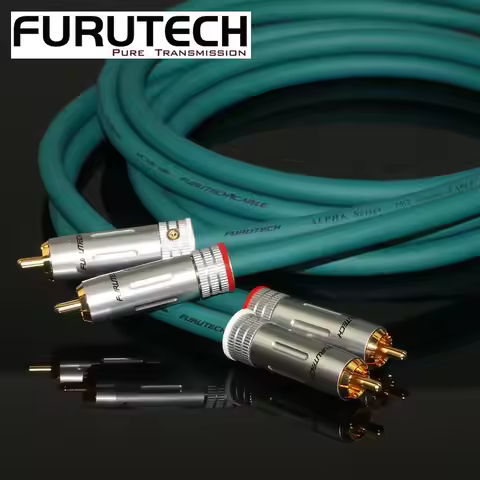 FURUTECH FX Alpha Ag Pure Silver Flagship HiFi Audio Digital Coaxial Line 2RCA to 2RCA Amplifier CD 