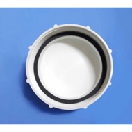 110mm Upvc Floor Gully Trap Cover End Cap & O Ring Only  4" 100mm Floor Gully Tutup & Rubber 白色水管配件 