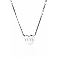 Angel Number Heart Charm, 111 11:11 1111 222 333 444 555 777 888 999 Spiritual Lucky Necklace for Wo