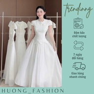 Huong fashion silk lace dress