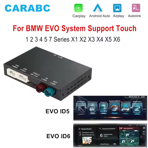 For BMW EVO X1 X2 X3 X4 X5 F15 F85 X6 F16 F86 G01Wireless CarPlay Android Auto Mirror Link AirPlay S