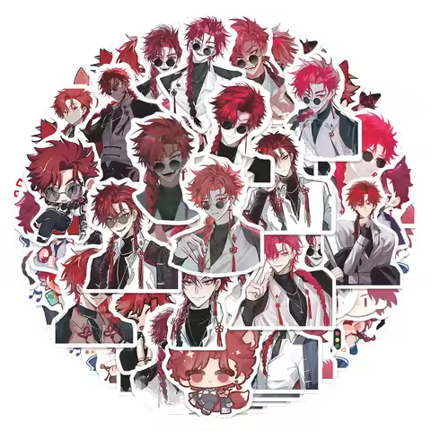 Sunsyea Link Click Shiguang Daili Ren Merch Character Stickers Vein 48 Pieces