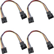 ITROLLE Fan Adapter Cable 4PCS 17.5cm/6.89inch 5 Pin to 4 Pin Fan Connector Converter Jack CPU Cooli
