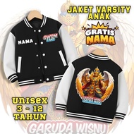 Premium Children's Varsity Jacket with GWSM FANS Symbol, Garuda Wisnu Team, Young Satria, Children's