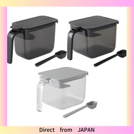 Marna Wide Seasoning Pot K775W a. Clear,b. Slim,c. Single,Gray (Single),a. 2,c. Gray,Black (Single),