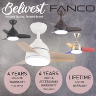 FANCO BEE Mini DC Motor Ceiling Fan With 24W LED- 3 Blades 26 inch (CONTACT US FOR MORE)