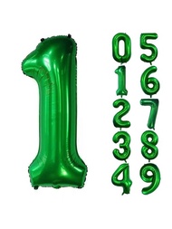 40 pulgadas oscuro verde número globo , talla grande gigante jumbo dígito mylar helio oscuro verde globos para de fiesta de cumpleaños celebracion decoraciones graduaciones aniversario fiesta de bienvenida al bebé sesión de fotos