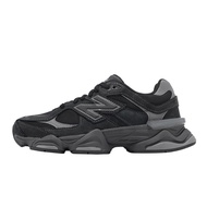 [Ready Stock Free Shipping] NB Casual Shoes 9060 Men's Shoes Women's Shoes Black Gray Retro Cushioni