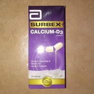SALE TERBATAS!!! Surbex Calcium - D3 60 Capsule TERLARIS