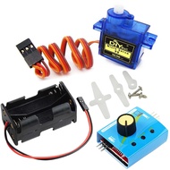 Wishiot Servo Motor Tester Kit SG90 9g Micro Servo 180 Degree + RC Micro Servo Tester Controller wit