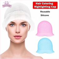 BOOMLIFE Hair Coloring Hat, Reusable With Hook Hair Coloring Highlighting Cap, Silicone Hair Dying F