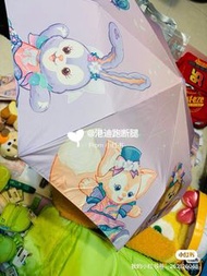 HKDL香港迪士尼Duffy&friends折疊傘自帶收納吸水包&環保袋/迪士尼卡通人物雨傘