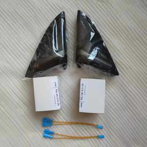 Car Dashboard Speakers For BMW 5 Series G30 Front Door Tweeter Cover Audio Center Midrang Loudspeake