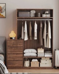 支持全屋訂製 家用臥室 衣櫥 shelves 層架 wardrobe  一門到頂 Combination cabinet 組合櫃子 簡約風 開放式 衣帽櫃Storage Cabinet 衣櫥 掛衣服櫃