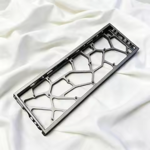 H68 Hollow Keyboard Case 68% Keys Layouts Custom Aluminum Case for Mad68 Ace68 Magnetic Axis Keyboar