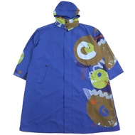 成色極佳。 HOMME HOMME PLISSE ISSEY MIYAKE MIYAKE HP04FA050，局部印花，連帽拉鍊長外套，防水，藍色，顏色，尺寸約XL，正品，日本製造，男款。