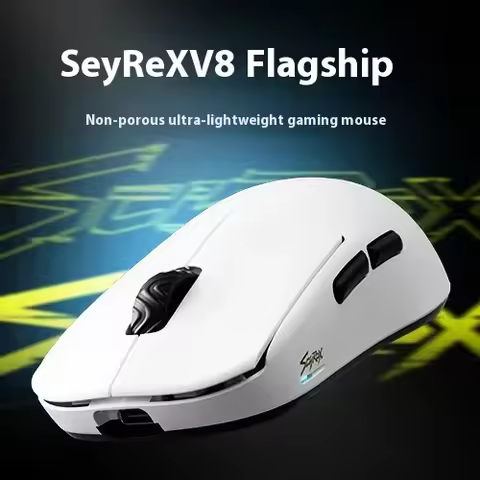 Scyrox V8 Dual Mode Mouse 36g Lightweight Wireless Mouse 8k Game Office Paw3950 Nordic 52840 Com0put