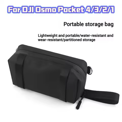 Waterproof Portable Case for DJI Osmo Pocket 4/3 Pocket 2 1 Creator Combo Protective Bag with Should