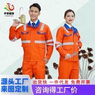 Spring Autumn Long-Sleeved Labor Protection Clothes Logistics Transportation Work Clothes Road Const